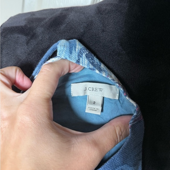 J.Crew Women’s Tropical Print Linen-Blend Slip Dress – Size 2 - Picture 7 of 7